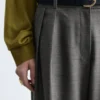 Pantalones entallados de mezcla de lana