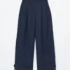 Pantalones utilitarios de pierna ancha