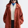 Parka técnica con capucha de nailon