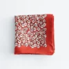 Pañuelo de seda con estampado floral