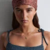 Pañuelo de seda estampado