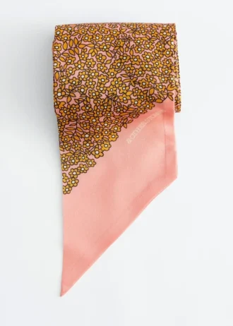 Pañuelo fino de seda estampado