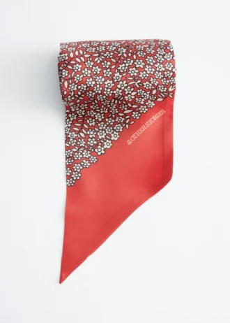 Pañuelo fino de seda estampado