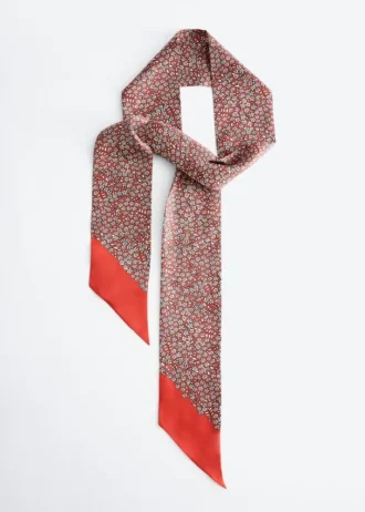 Pañuelo fino de seda estampado