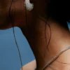 Pendientes con gota de strass
