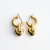 Pendientes de aro con colgante de corazón