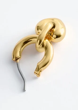 Pendientes de aro con colgante de corazón