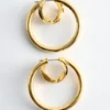 Pendientes de aro doble