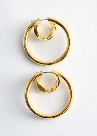Pendientes de aro doble