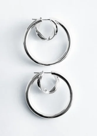 Pendientes de aro doble