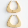 Pendientes de aro triangulares gruesos