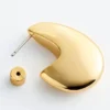 Pendientes gruesos en forma de gota