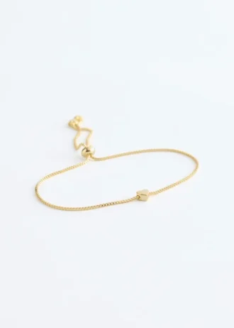 Pulsera con cuentas en forma de corazón