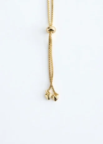 Pulsera con cuentas en forma de corazón