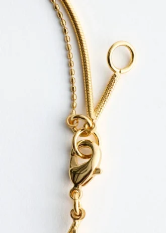 Pulsera de cuarzo de doble cadena