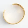 Pulsera tipo brazalete en dos tonos