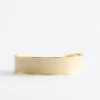Pulsera tipo brazalete en dos tonos