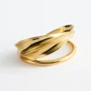 Pulsera tipo brazalete escultural