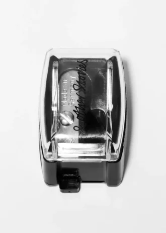 Sacapuntas para lápices de maquillaje transparente/negro