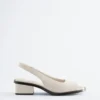 Sandalias con talón abierto de piel napa