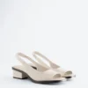 Sandalias con talón abierto de piel napa