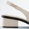 Sandalias con talón abierto de piel napa
