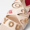 Sandalias de cuero con estampado