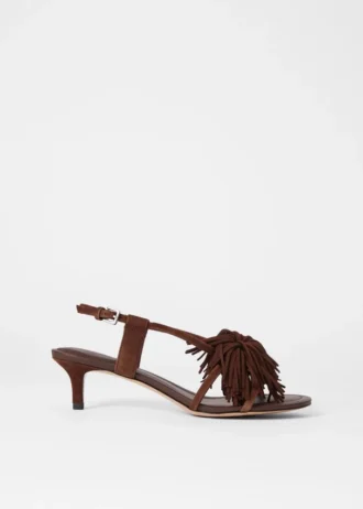 Sandalias de cuero con flecos