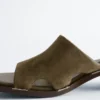 Sandalias de cuero con tacón grueso