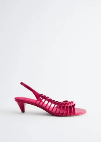 Sandalias de cuero con tiras