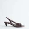 Sandalias de cuero con tiras
