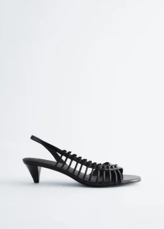 Sandalias de cuero con tiras