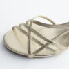 Sandalias de cuero con tiras