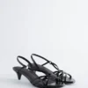 Sandalias de cuero con tiras