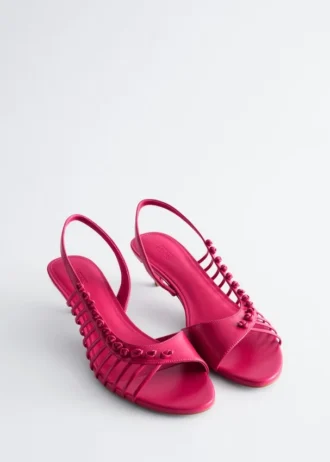 Sandalias de cuero con tiras