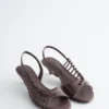 Sandalias de cuero con tiras