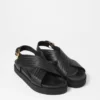 Sandalias de cuero entrecruzadas