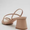 Sandalias de tacón grueso con tiras