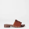 Sandalias tipo zueco con cordones