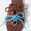 Sandalias tipo zueco con cordones
