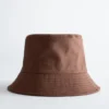 Sombrero de ala ancha de algodón y lino