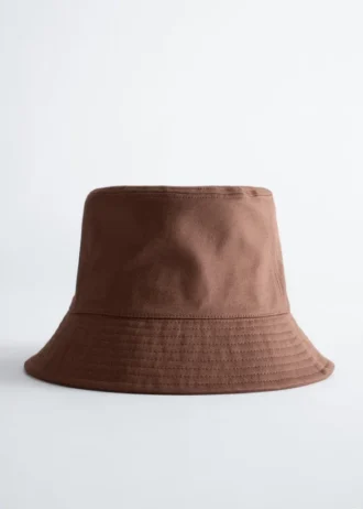 Sombrero de ala ancha de algodón y lino