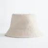 Sombrero de ala ancha de algodón y lino