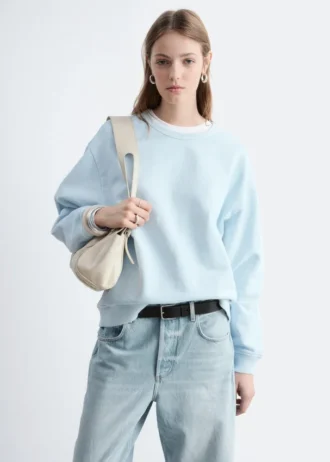 Sudadera oversize de jersey de algodón