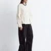 Top de algodón con peplum