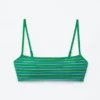 Top de bikini a rayas