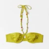 Top de bikini balconette con pedrería