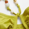 Top de bikini balconette con pedrería
