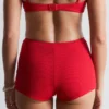 Top de bikini bandeau acanalado