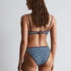 Braguitas de bikini acanaladas con ribete en contraste